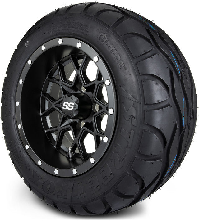 12" MODZ Vortex Matte Black - Tire and Wheel Combo