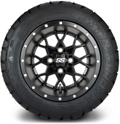 12" MODZ Vortex Matte Black - Tire and Wheel Combo