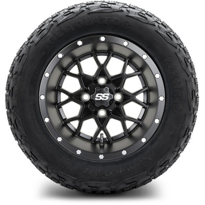 12" MODZ Vortex Matte Black - Tire and Wheel Combo