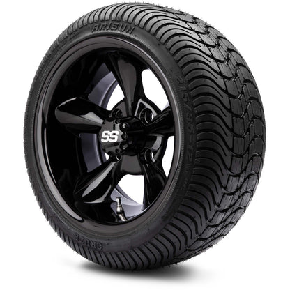 12" MODZ Godfather Glossy Black - Tire and Wheel Combo