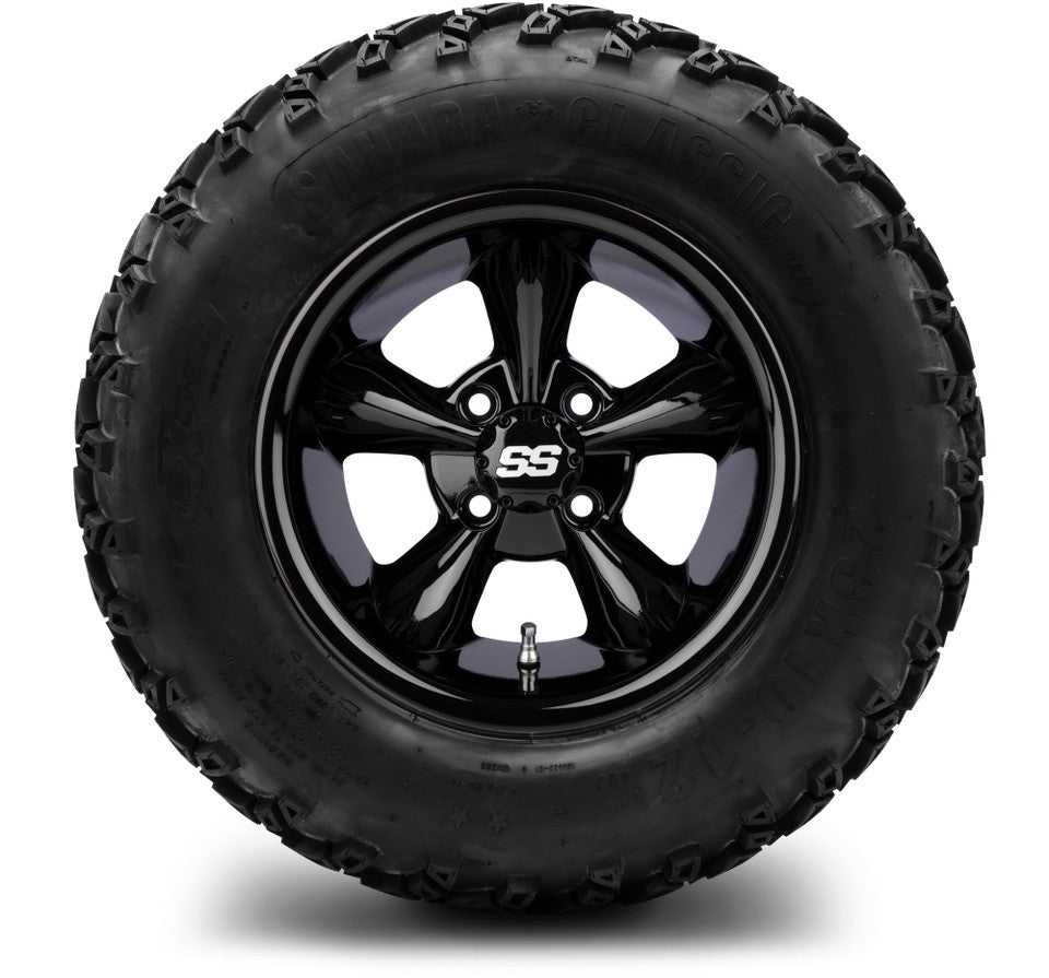 12" MODZ Godfather Glossy Black - Tire and Wheel Combo