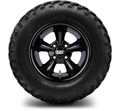 12" MODZ Godfather Glossy Black - Tire and Wheel Combo