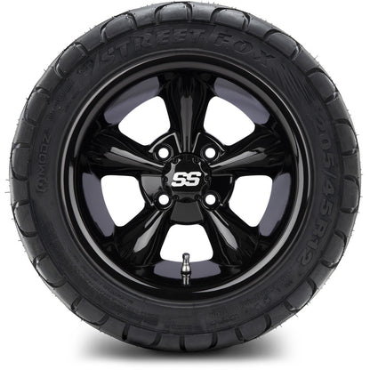 12" MODZ Godfather Glossy Black - Tire and Wheel Combo