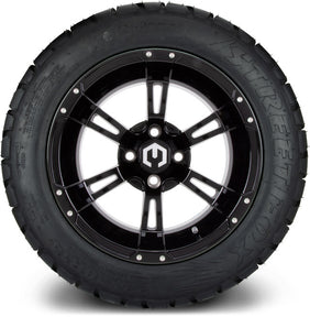 14" MODZ Ambush Glossy Black - Tire and Wheel Combo