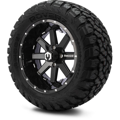 14" MODZ Assault Glossy Black - Tire and Wheel Combo