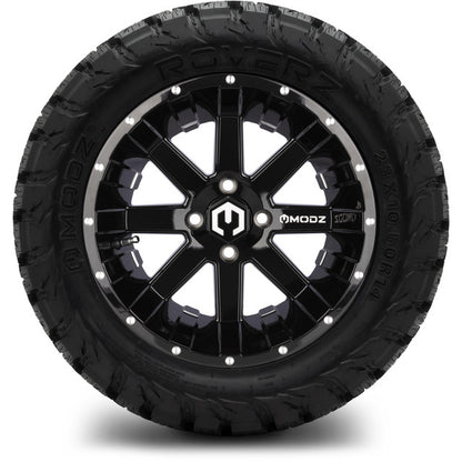 14" MODZ Assault Glossy Black - Tire and Wheel Combo