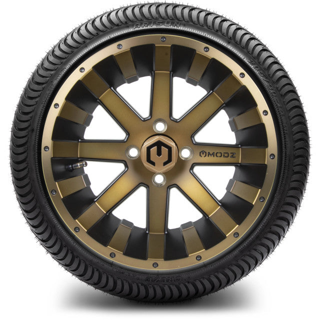 14" MODZ Assault Matte Bronze - Tire and Wheel Combo
