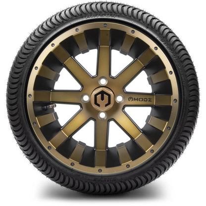 14" MODZ Assault Matte Bronze - Tire and Wheel Combo