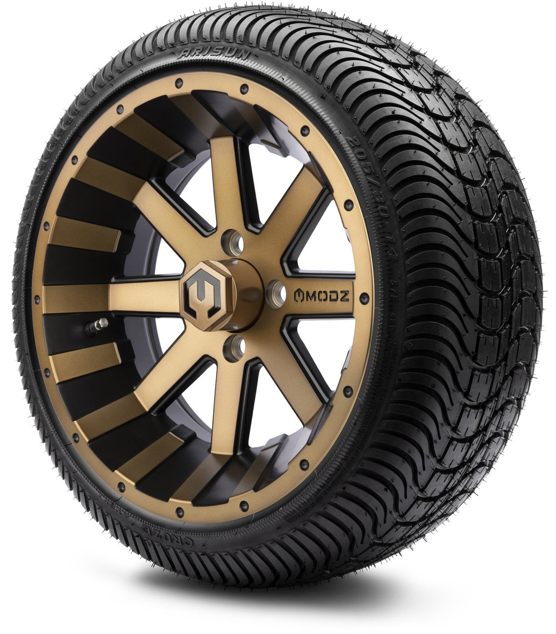 14" MODZ Assault Matte Bronze - Tire and Wheel Combo