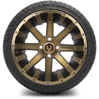 14" MODZ Assault Matte Bronze - Tire and Wheel Combo