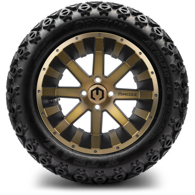 14" MODZ Assault Matte Bronze - Tire and Wheel Combo