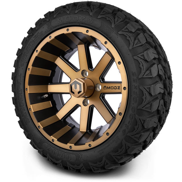 14" MODZ Assault Matte Bronze - Tire and Wheel Combo