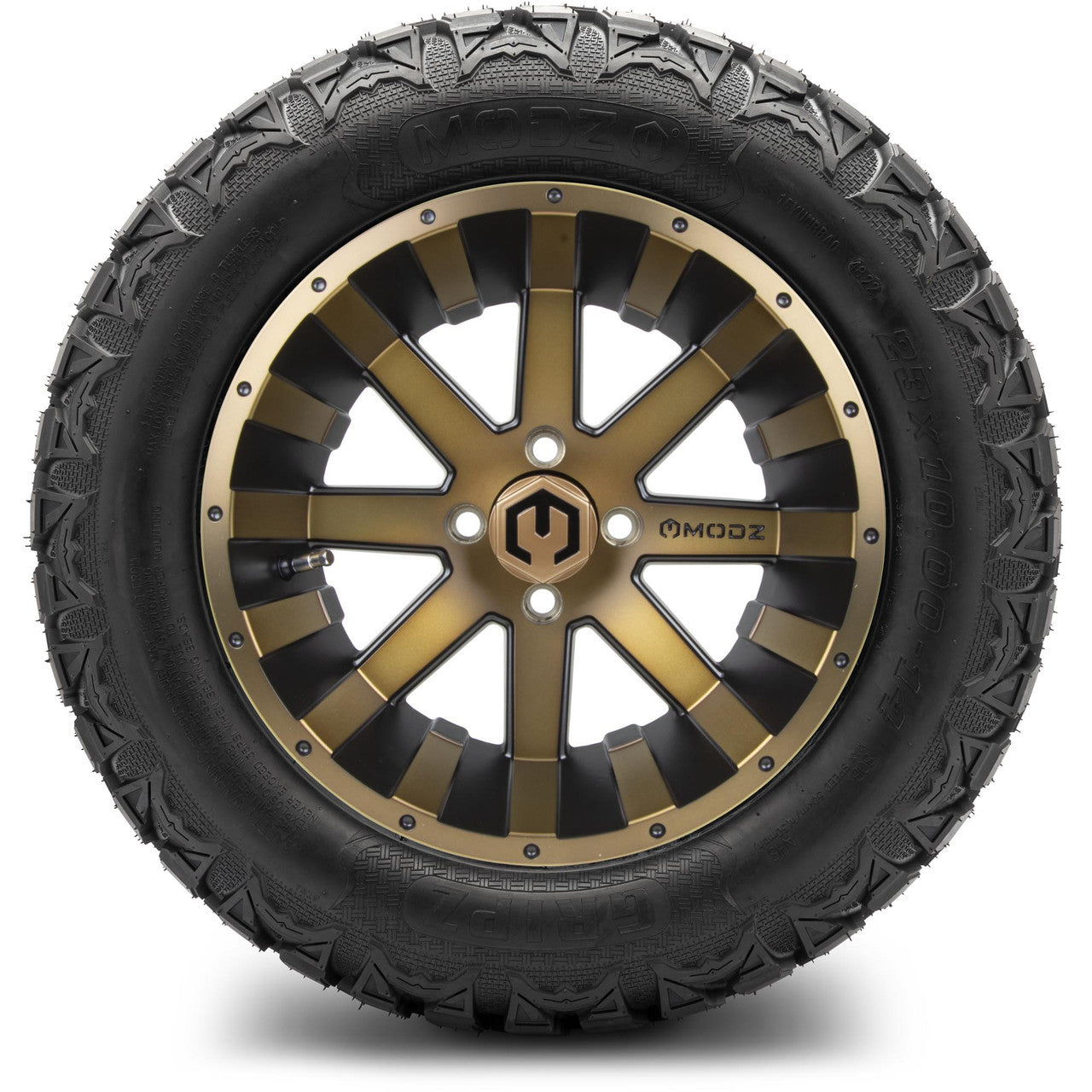 14" MODZ Assault Matte Bronze - Tire and Wheel Combo