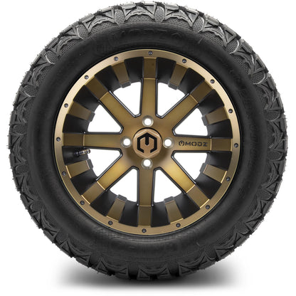 14" MODZ Assault Matte Bronze - Tire and Wheel Combo