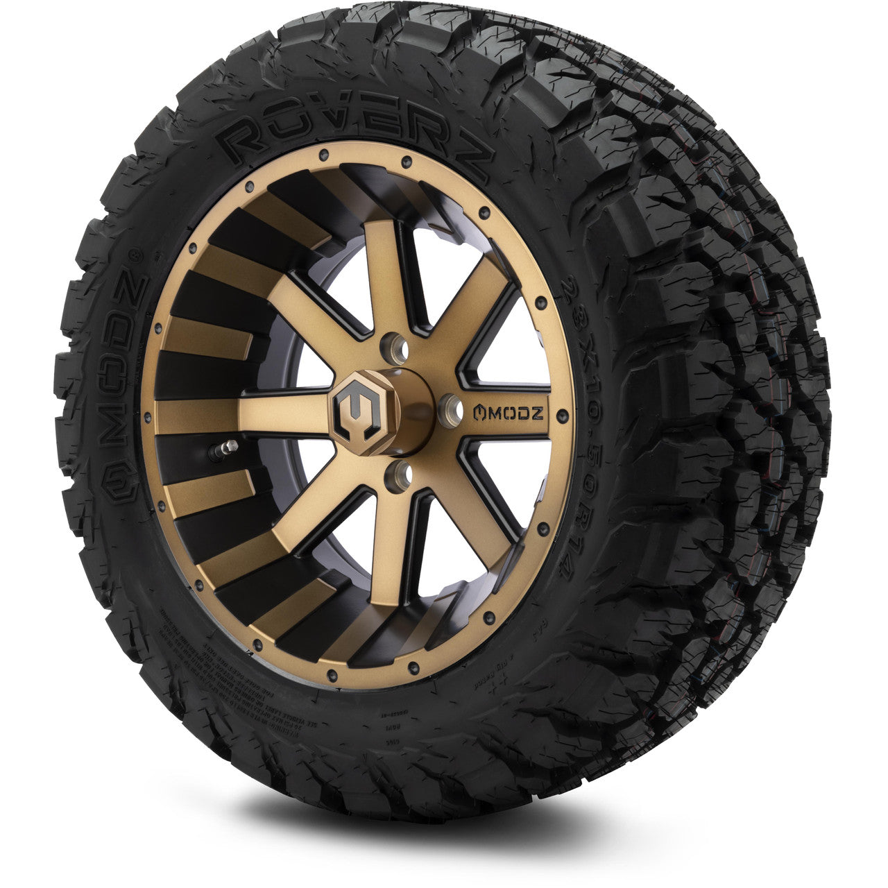 14" MODZ Assault Matte Bronze - Tire and Wheel Combo