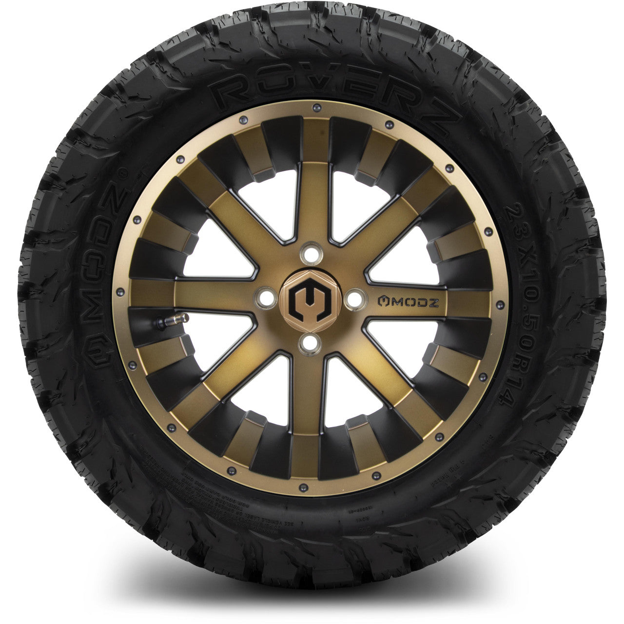 14" MODZ Assault Matte Bronze - Tire and Wheel Combo