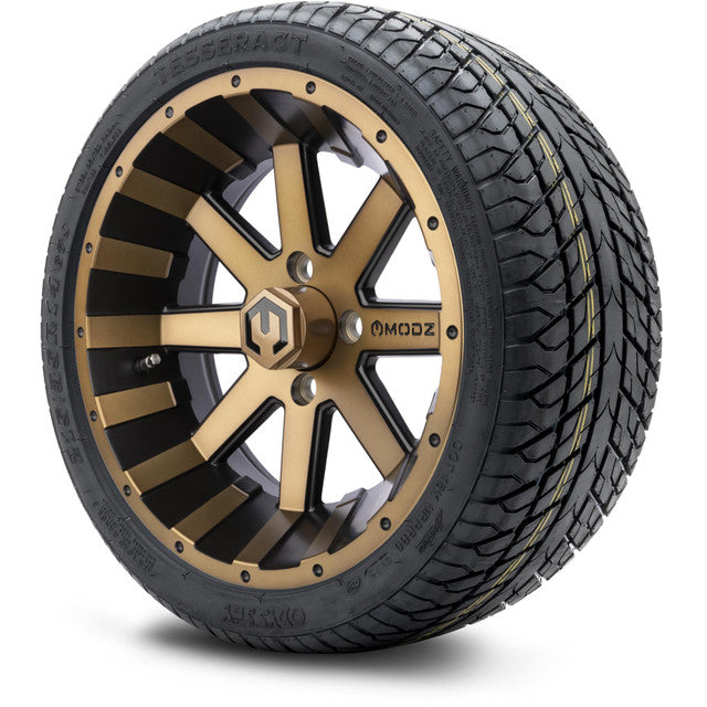 14" MODZ Assault Matte Bronze - Tire and Wheel Combo