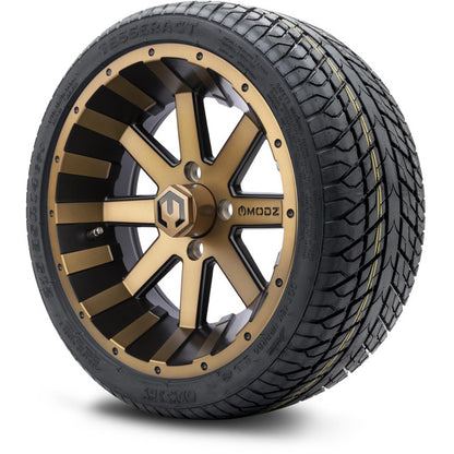 14" MODZ Assault Matte Bronze - Tire and Wheel Combo