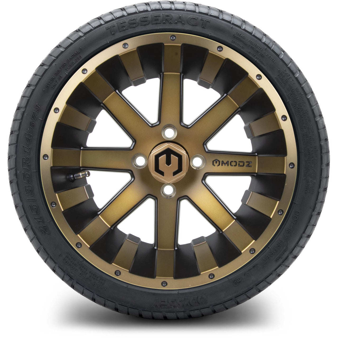 14" MODZ Assault Matte Bronze - Tire and Wheel Combo