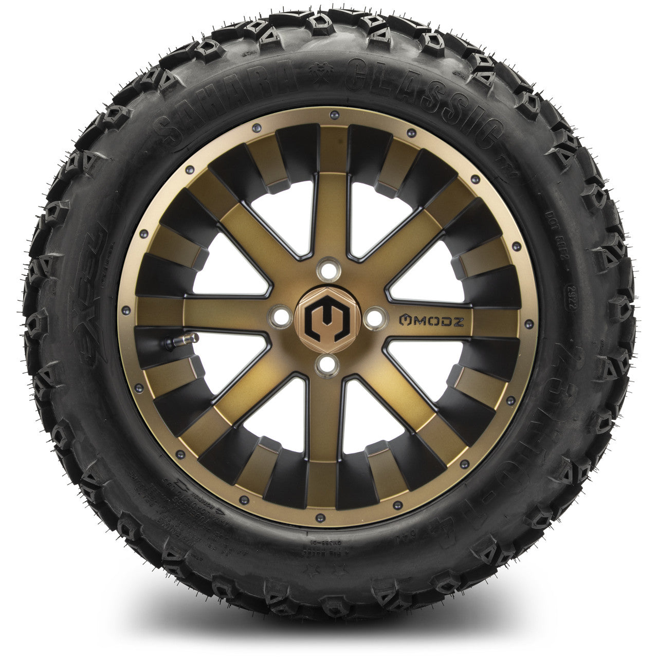 14" MODZ Assault Matte Bronze - Tire and Wheel Combo
