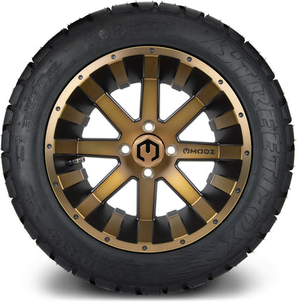 14" MODZ Assault Matte Bronze - Tire and Wheel Combo