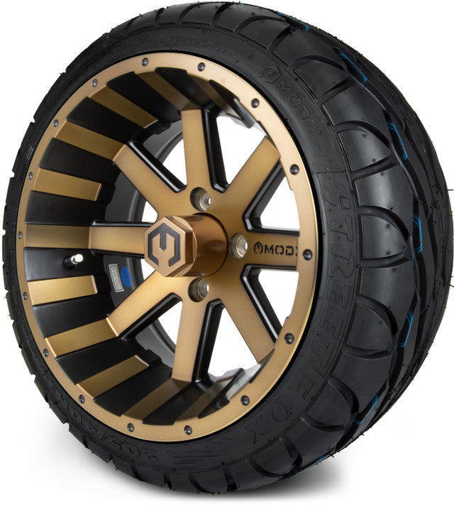 14" MODZ Assault Matte Bronze - Tire and Wheel Combo