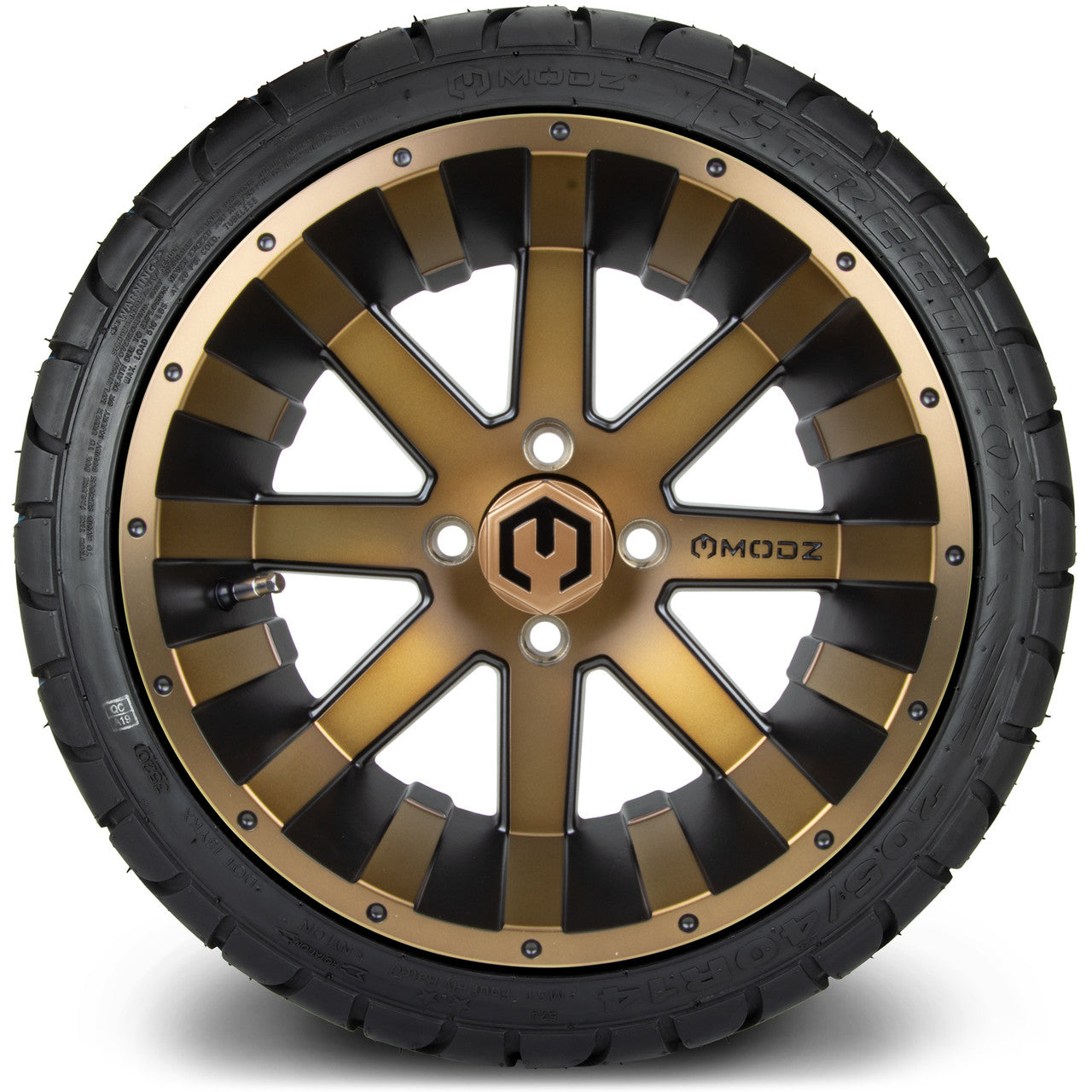 14" MODZ Assault Matte Bronze - Tire and Wheel Combo