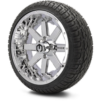 14" MODZ Assault Chrome - Tire and Wheel Combo