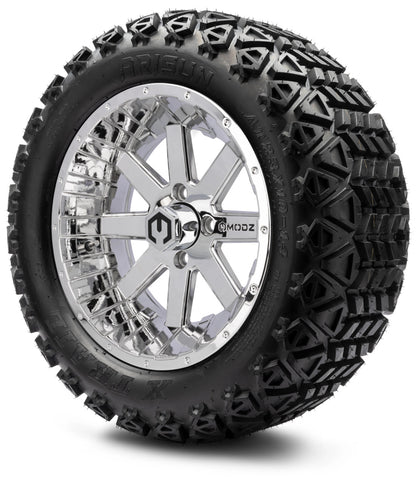 14" MODZ Assault Chrome - Tire and Wheel Combo