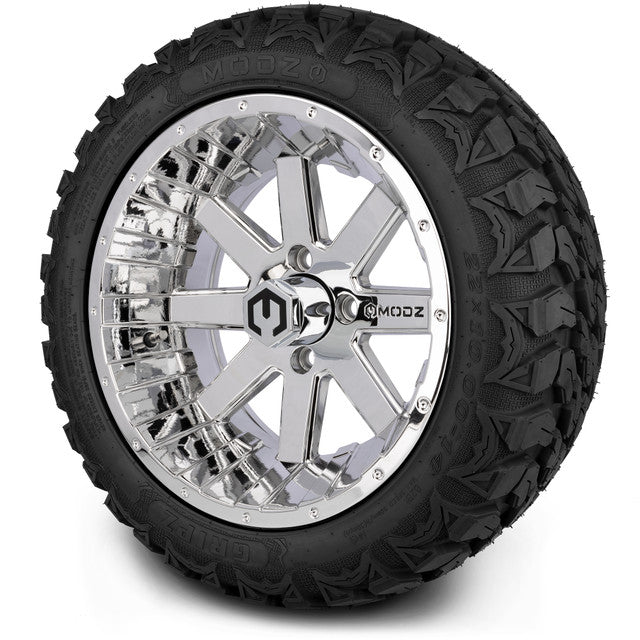 14" MODZ Assault Chrome - Tire and Wheel Combo