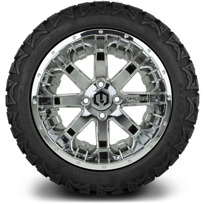 14" MODZ Assault Chrome - Tire and Wheel Combo
