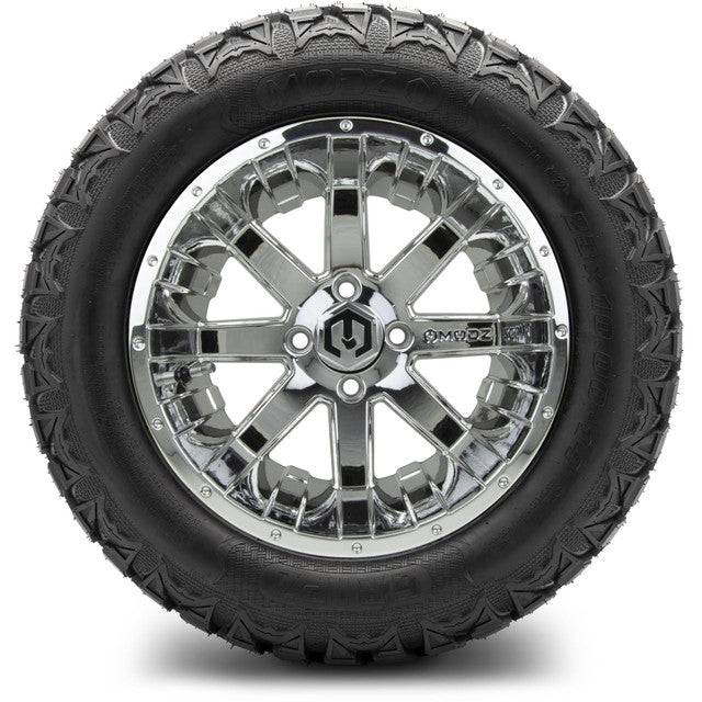 14" MODZ Assault Chrome - Tire and Wheel Combo