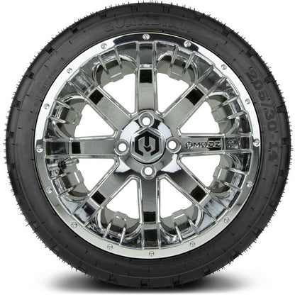 14" MODZ Assault Chrome - Tire and Wheel Combo