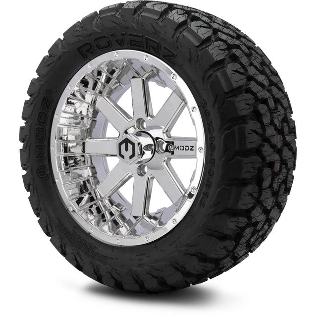 14" MODZ Assault Chrome - Tire and Wheel Combo