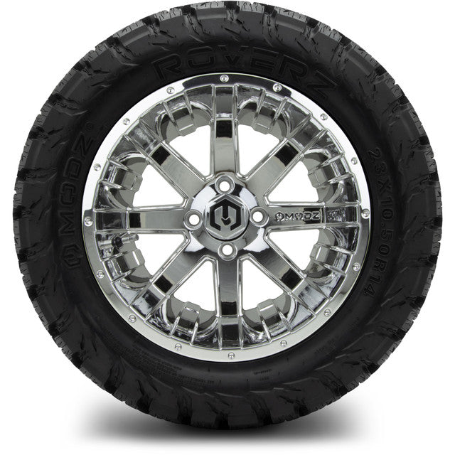 14" MODZ Assault Chrome - Tire and Wheel Combo