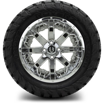 14" MODZ Assault Chrome - Tire and Wheel Combo