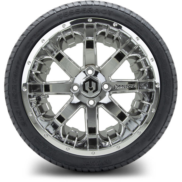 14" MODZ Assault Chrome - Tire and Wheel Combo