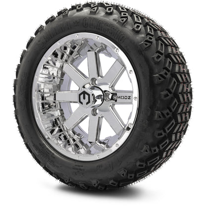14" MODZ Assault Chrome - Tire and Wheel Combo