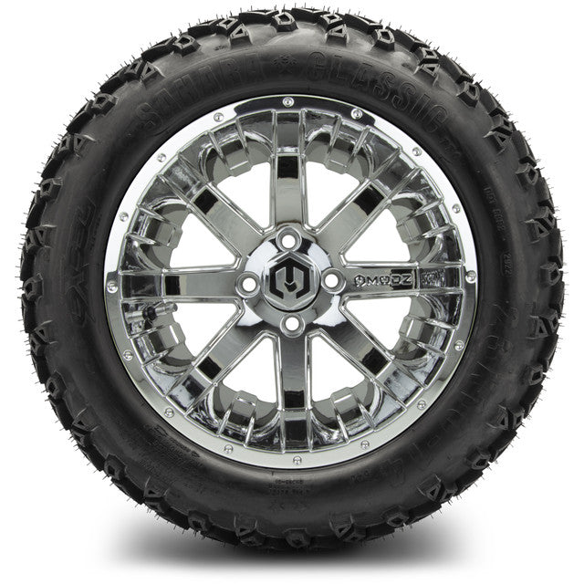 14" MODZ Assault Chrome - Tire and Wheel Combo