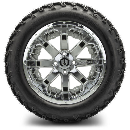 14" MODZ Assault Chrome - Tire and Wheel Combo