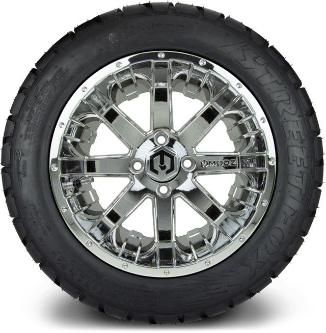 14" MODZ Assault Chrome - Tire and Wheel Combo
