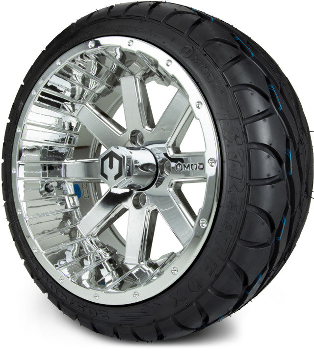 14" MODZ Assault Chrome - Tire and Wheel Combo