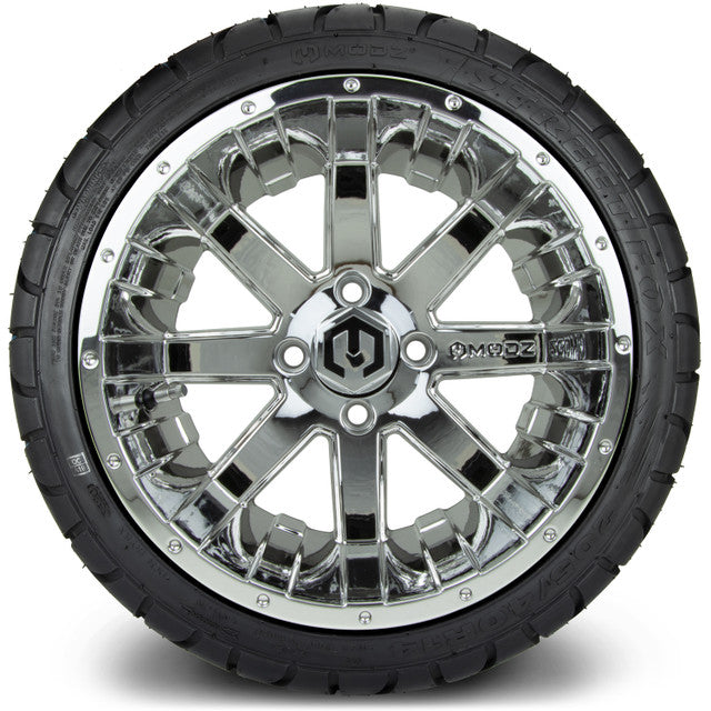 14" MODZ Assault Chrome - Tire and Wheel Combo