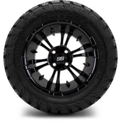 14" MODZ Vampire Glossy Black - Tire and Wheel Combo