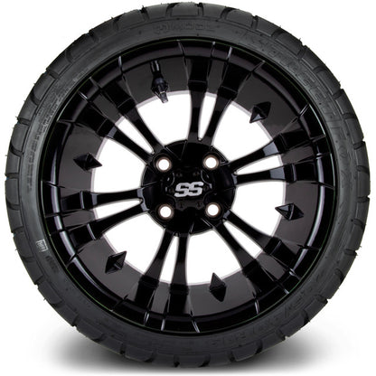 14" MODZ Vampire Glossy Black - Tire and Wheel Combo