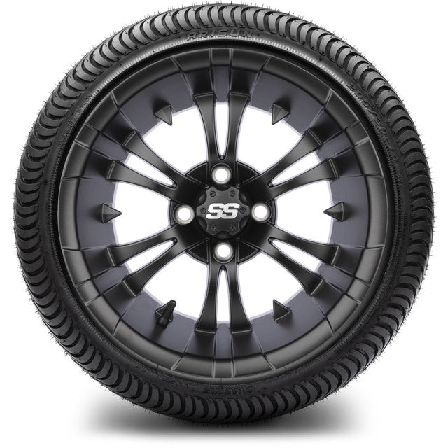 14" MODZ Vampire Matte Black - Tire and Wheel Combo
