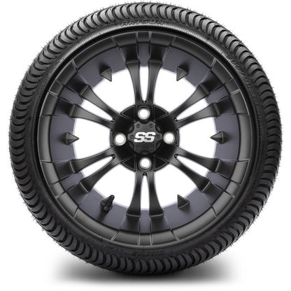 14" MODZ Vampire Matte Black - Tire and Wheel Combo