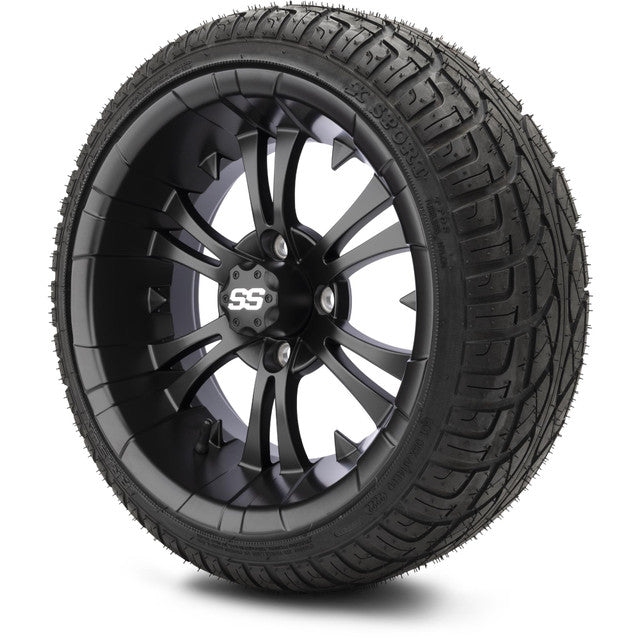 14" MODZ Vampire Matte Black - Tire and Wheel Combo
