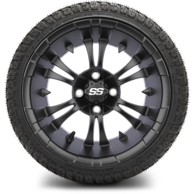 14" MODZ Vampire Matte Black - Tire and Wheel Combo