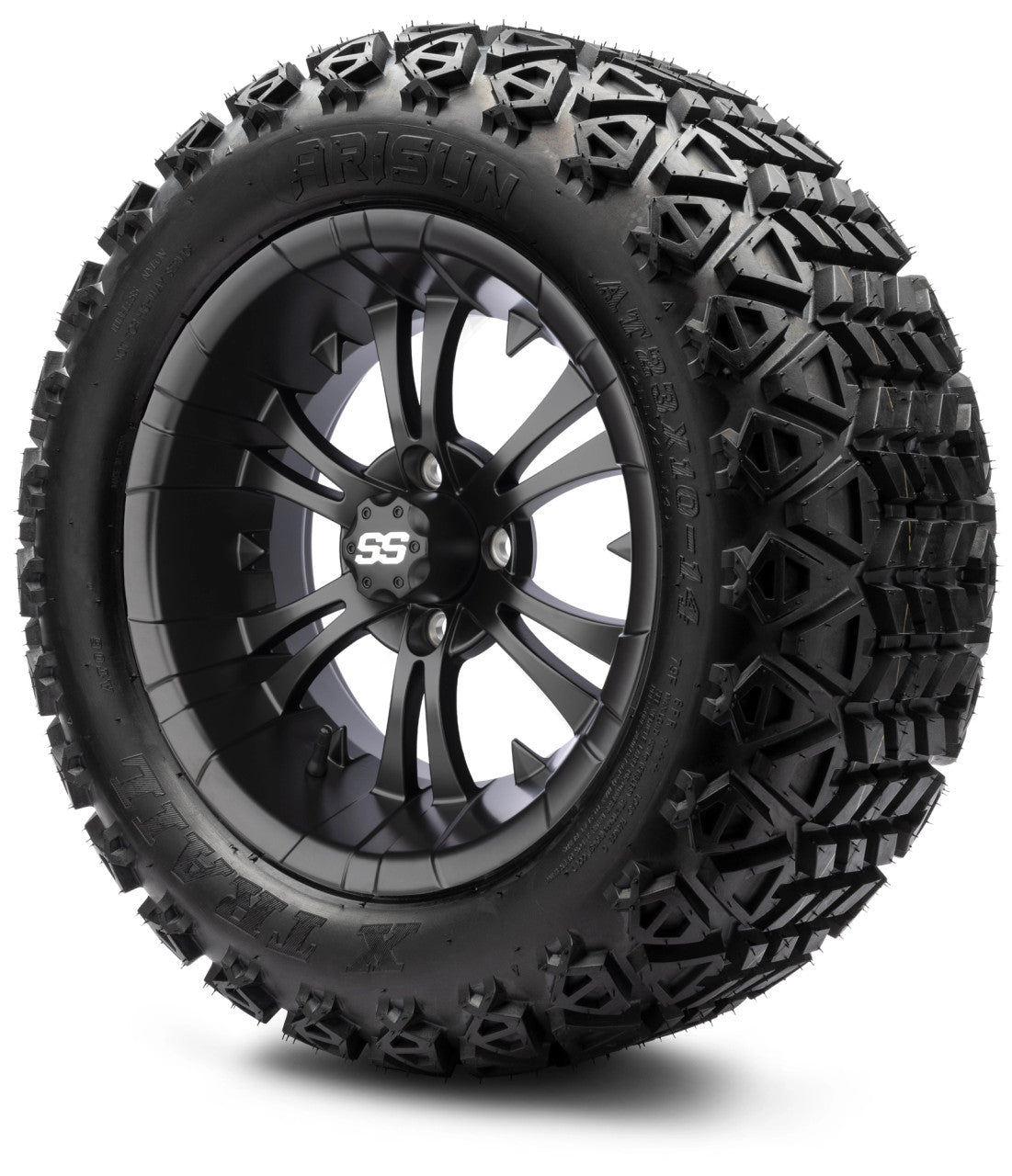 14" MODZ Vampire Matte Black - Tire and Wheel Combo